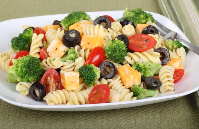 Garden Rotini Pasta Salad Recipe (2023) - All My Recipe