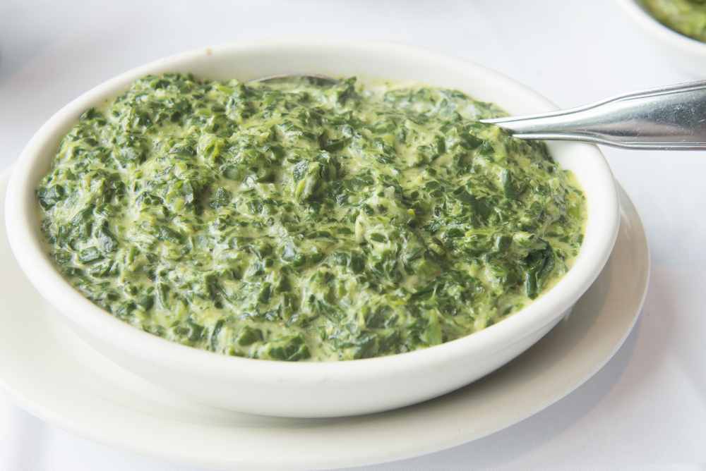 creamed spinach