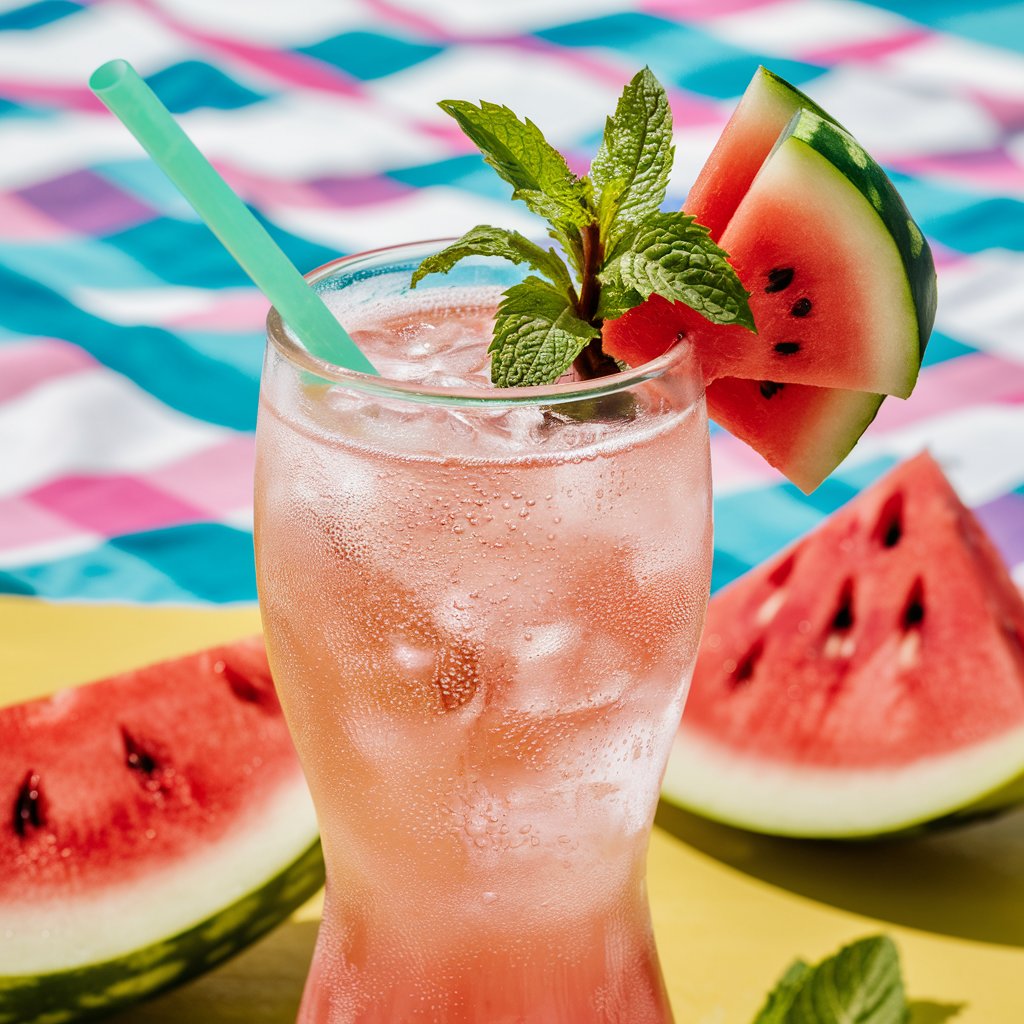 Watermelon and Mint Italian Soda Flavor