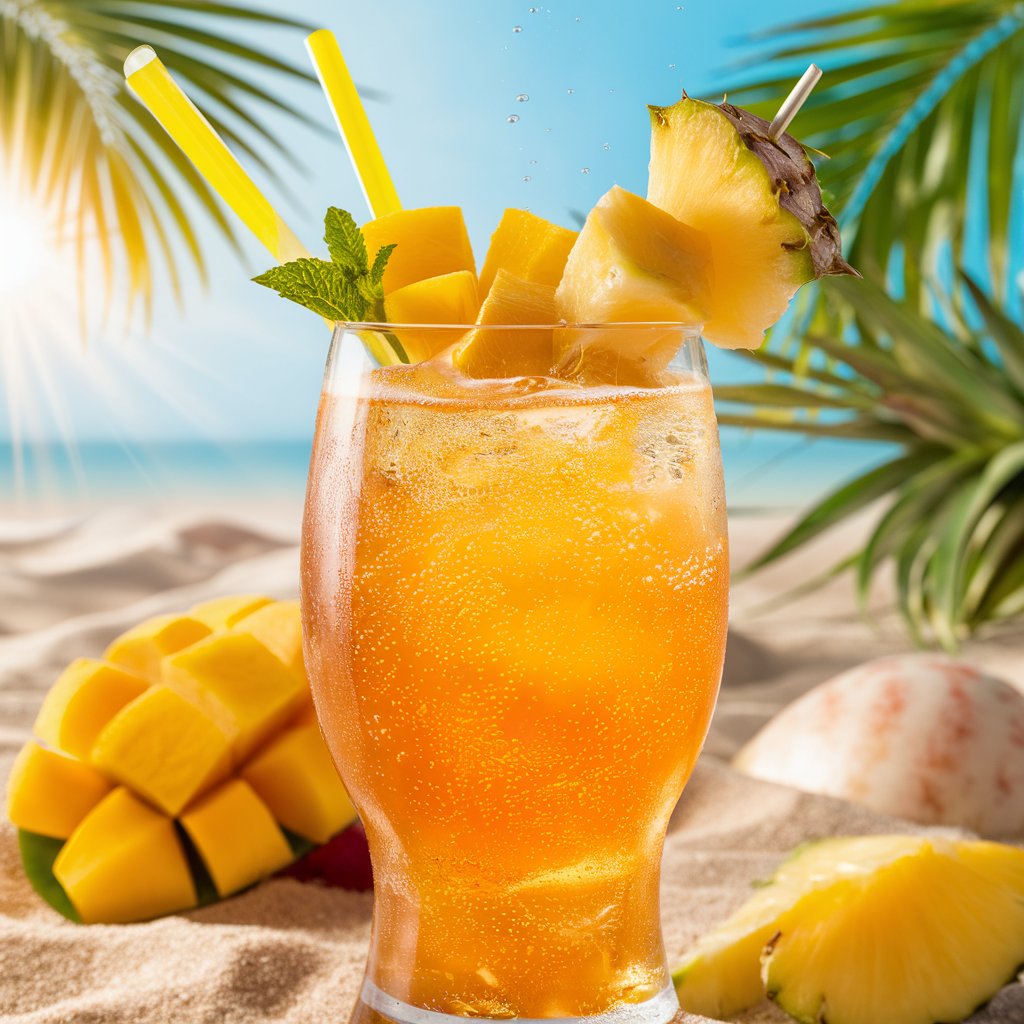 Mango and Pineapple Italian Soda Flavor